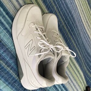 New Balance White Athletic Shoes
